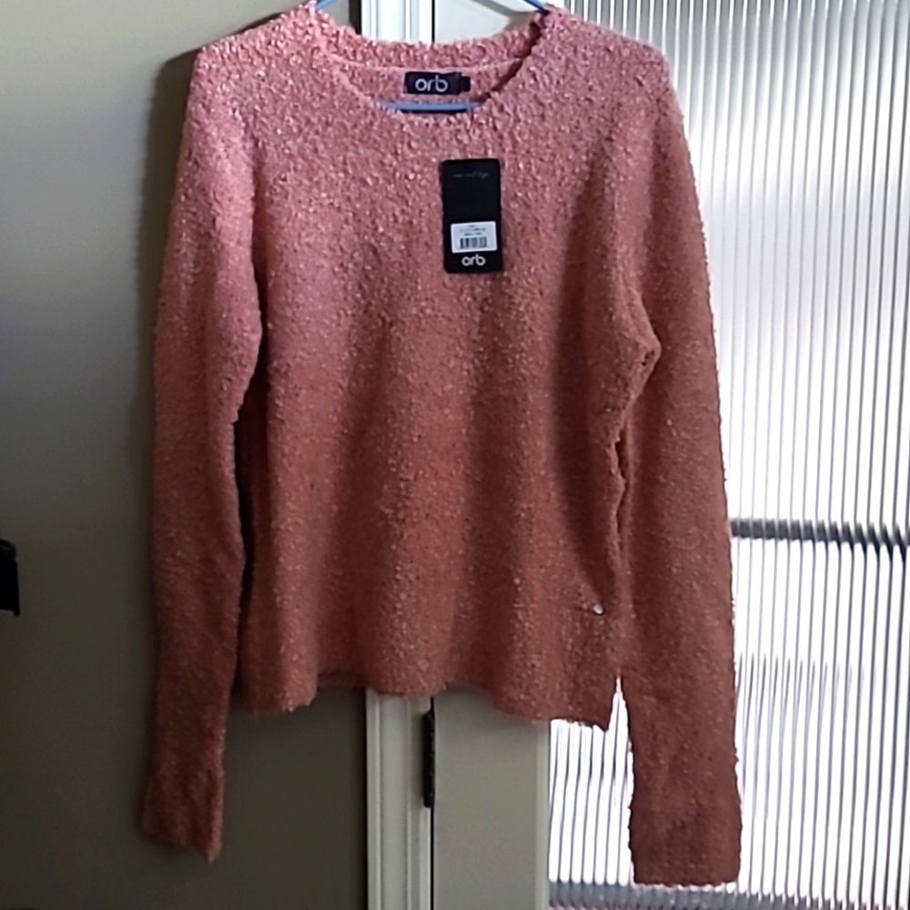 Winter pink sweater